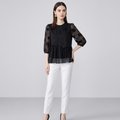 Top holgado de jacquard