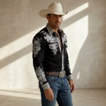Camisa con cuello bordado