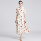 vestido de rosas