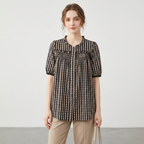 camisa holgada a cuadros