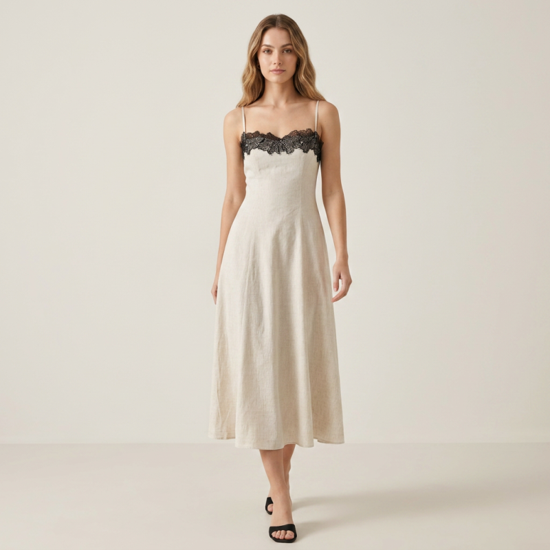 Elegante vestido de encaje