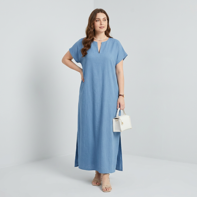 Vestido holgado de talla grande