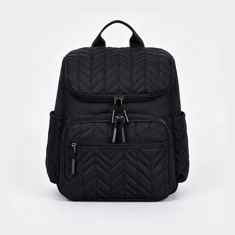 Elegante bolso cambiador con múltiples bolsillos