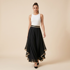 Pantalones informales con elegantes diseños de patchwork