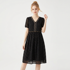 Vestido elegante de lunares