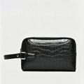 Bolso de mano para hombre con estampado de cocodrilo