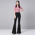 Pantalones casuales de talle alto con cola de pez