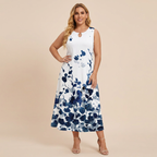 Vestido largo estilo bohemio con estampado floral