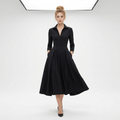 Vestido elegante que realza la cintura