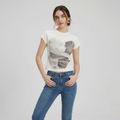 Camiseta de cuello redondo estilo americano