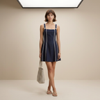 Vestido lencero sencillo
