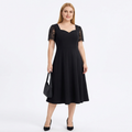 Vestido con ribete de encaje