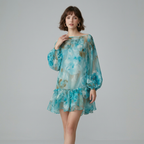 Vestido con estampado tie-dye