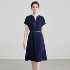 Vestido elegante que realza la cintura