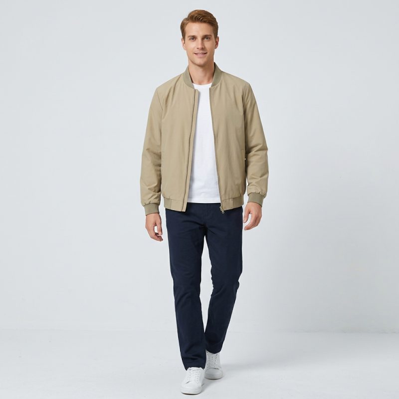 Chaqueta de hombre con cuello alto