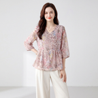 Camisa floral elegante
