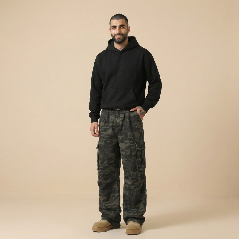 Pantalones cargo de camuflaje modernos y con estilo