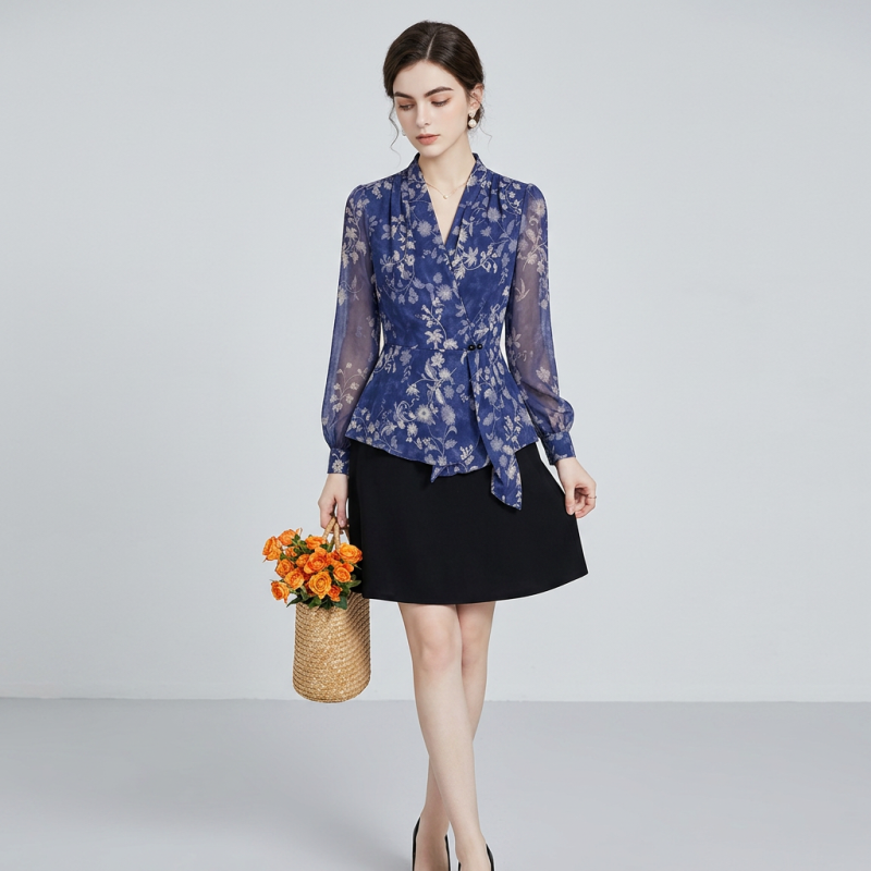Camisa estampada francesa