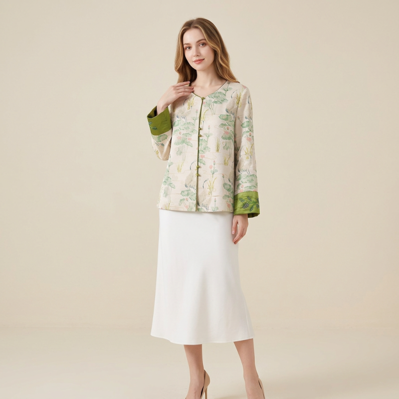 Top estampado elegante