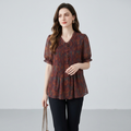 Camisa holgada con estampado floral