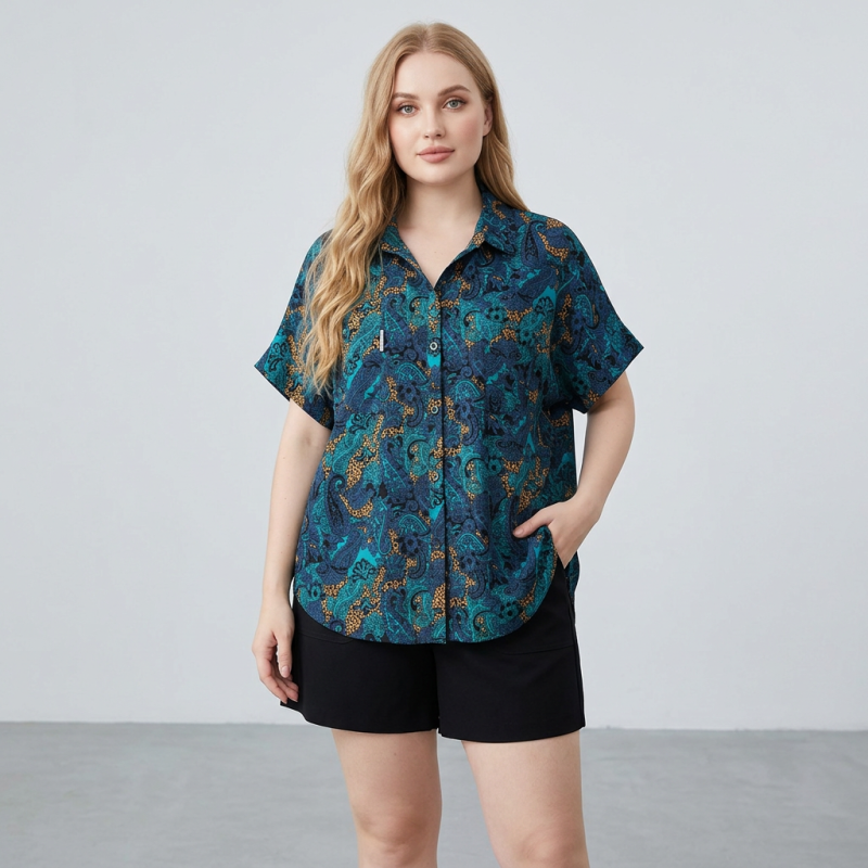 Camisa estampada de moda