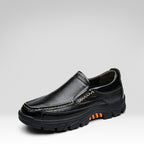 Zapatos de cuero sin cordones para hombre