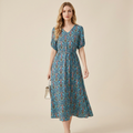 vestido floral vintage