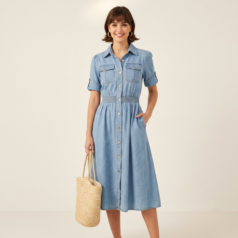 Vestido vaquero elegante