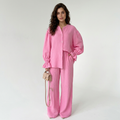 Conjunto de camisa de manga farol