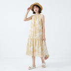 Vestido estampado sin mangas
