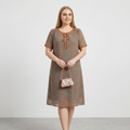 vestido informal con estampado floral