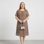 vestido informal con estampado floral