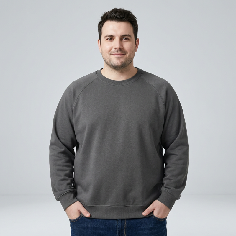 Sudadera de cuello redondo para hombre