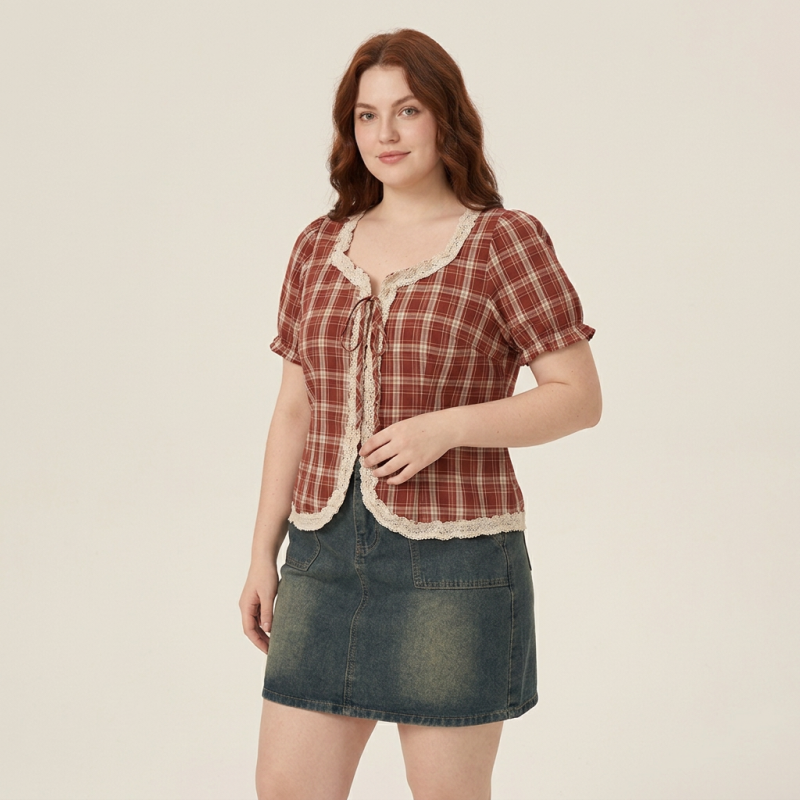 Camisa a cuadros retro