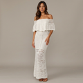vestido informal calado