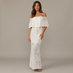 vestido informal calado