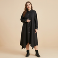 vestido abotonado de estilo coreano