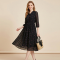 Elegante vestido estampado floral