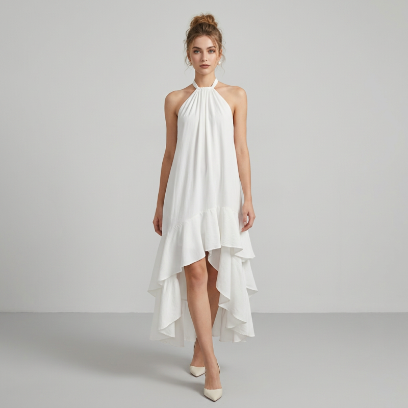 Vestido único con escote halter