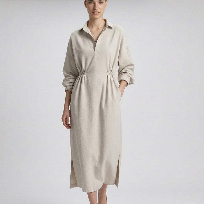 Camisa con vestido con abertura