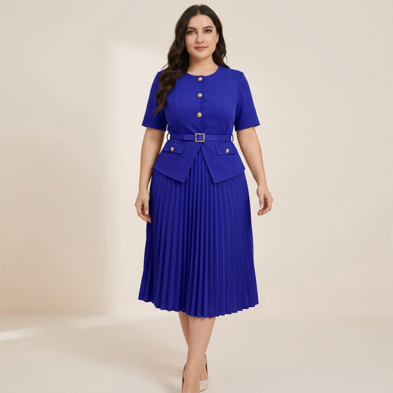 vestido plisado