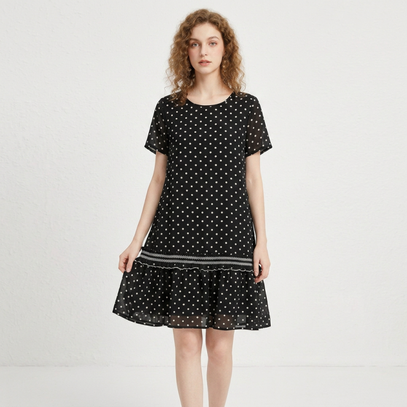 Vestido informal de lunares