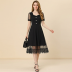 Elegante vestido de malla
