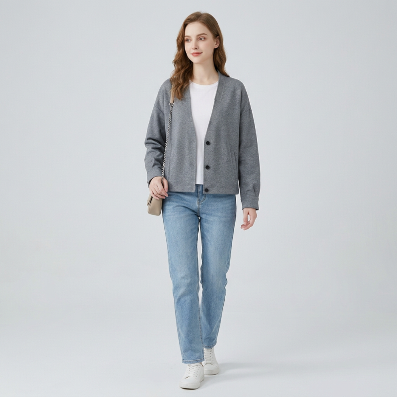 Chaqueta corta de manga raglán