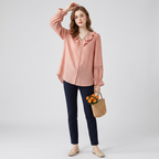 Camisa holgada de Tencel con cuello en V