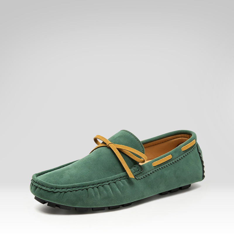 Mocasines elegantes con bloques de color