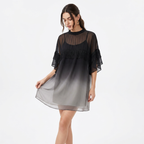 vestido de malla degradada