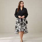 Vestido de patchwork a la moda