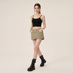 Pantalones cortos versátiles de talle bajo y pierna ancha.