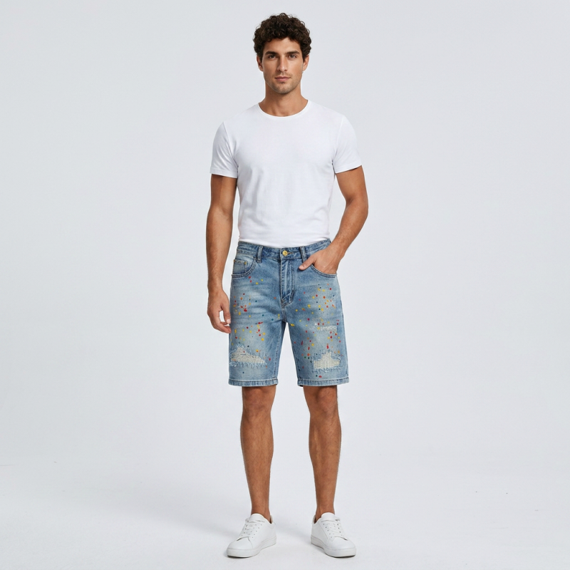 Pantalones cortos vaqueros para hombre